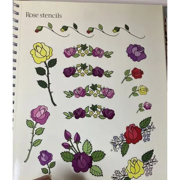 Vintage Scrapbook Stickers & Stencils Book 400 stickers Zoo Birthday - Picture 12 of 15